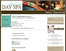 Tablet Screenshot of brickertondayspa.com